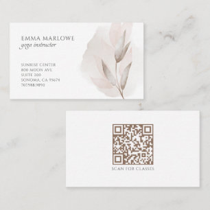 Carte De Visite Professeur de Yoga Simple