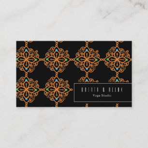 Carte De Visite Professeur de Yoga Studio Mandela