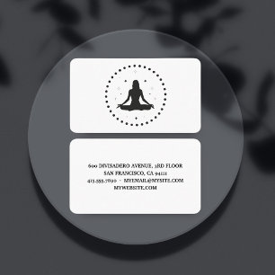 Carte De Visite Professeur de Yoga tendance Logo professionnel Bus