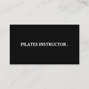 Carte De Visite Professeur d'instructeur de yoga de Pilates