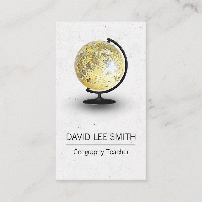 Carte De Visite Professeur en géographie (Devant)