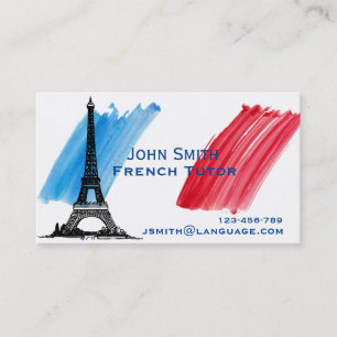 Carte De Visite Professeur français de tuteur français