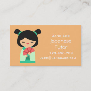 Carte De Visite Professeur japonais Tutor