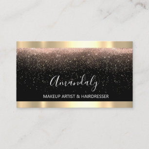 Carte De Visite Professeur Makeup Artiste de beauté Rose VIP