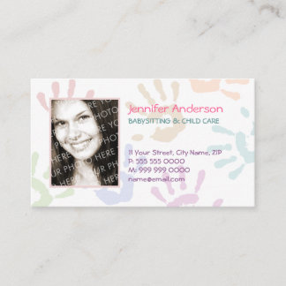 Carte De Visite Professeur personnalisé par photo de bonne