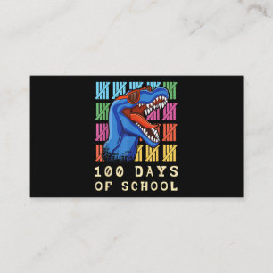 Carte De Visite Professeur Roar Étudiant 100e jour Dinosaure 100 j