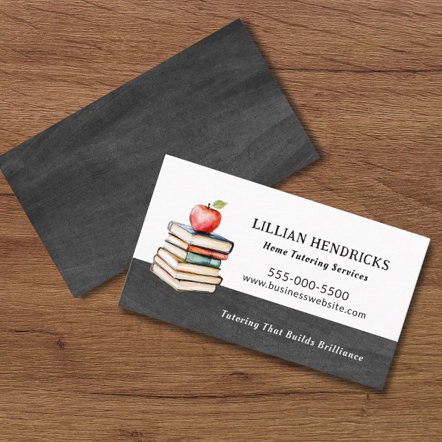 Carte De Visite Professeur Tuteur Éducation à Domicile (Créateur téléchargé)