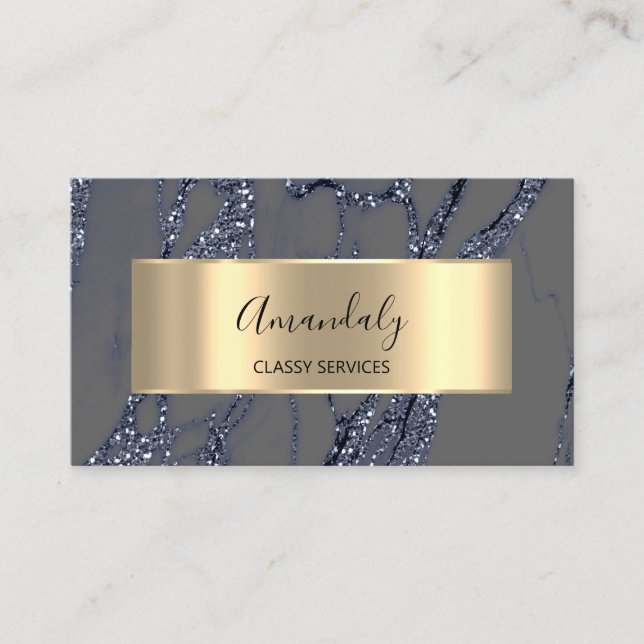 Carte De Visite Professiona Affilié Marketing Consulting Marble (Devant)