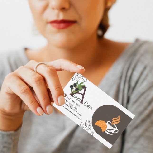 Carte De Visite Professional Cafe Coffee Barista Modern Custom (Créateur téléchargé)