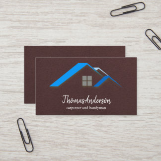 Carte De Visite Professional Custom Black Building Construction