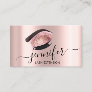 Carte De Visite Professional Eyelash MUA Maquillage Artiste Brosse