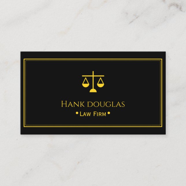 Carte De Visite Professional Law & Justice Business Card (Devant)