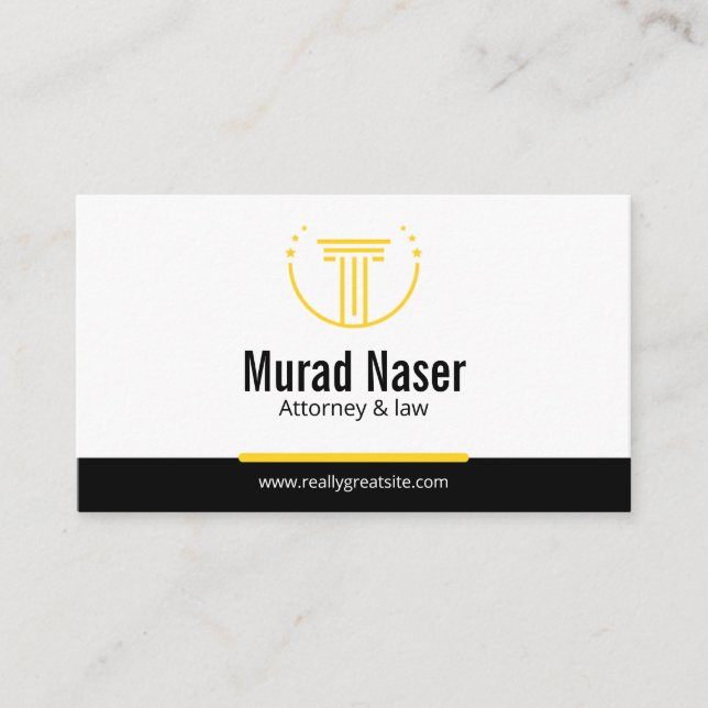 Carte De Visite Professional Law & Justice Business Card  (Devant)