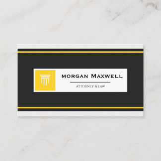 Carte De Visite Professional Lawyer Business Card | Attorney 