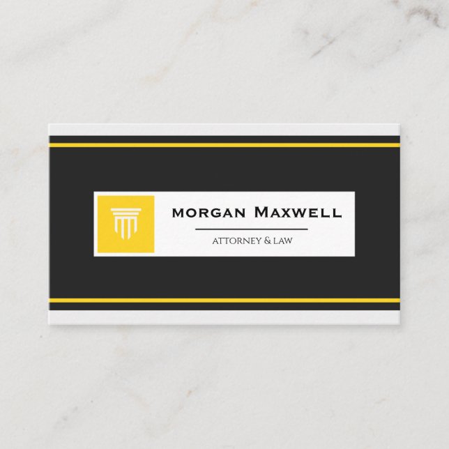 Carte De Visite Professional Lawyer Business Card | Attorney  (Devant)