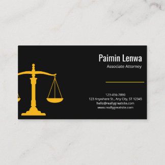 Carte De Visite Professional Lawyer Business Card | Attorney 