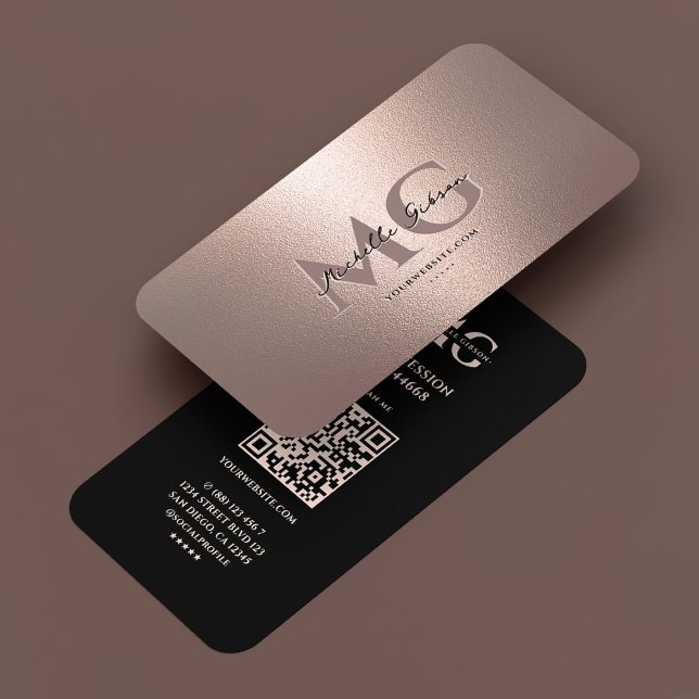 Carte De Visite Professional Marketing Faux Copper Bronze Rosegold (Professional Marketing Faux Copper Bronze Rosegold Business Card
)