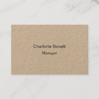 Carte De Visite Professional Moderne Minimaliste Premium Kraft