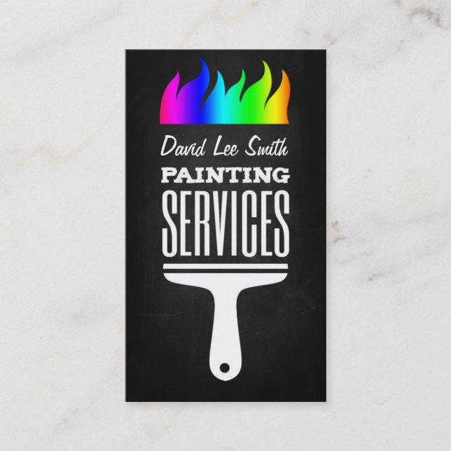 Carte De Visite Professional Painting Service (Devant)