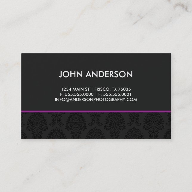 Carte de visite professionnel (Devant)