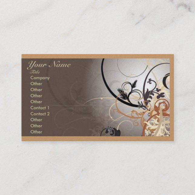 Carte de visite professionnel abstrait bilatéral (Devant)