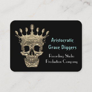 Carte De Visite Professionnel aristocratique du noir II de crâne