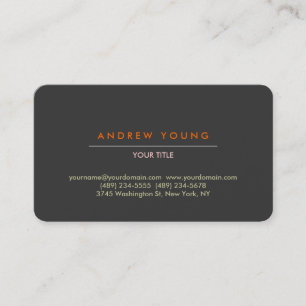 Carte de visite professionnel arrondi Corner Grey