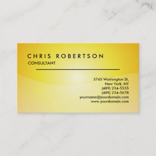 Carte de visite professionnel attrayant jaune