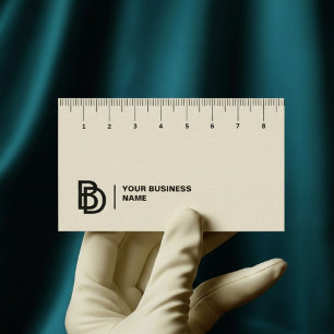 Carte de visite professionnel avec règle (cm)