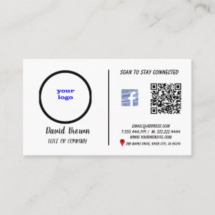 Carte de visite professionnel avec un objet modern
