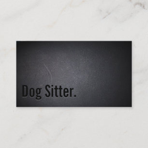 Carte de visite professionnel Black Out Chien Sitt