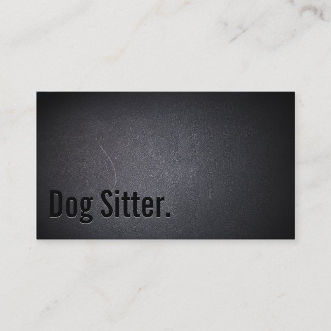 Carte de visite professionnel Black Out Chien Sitt (Devant)
