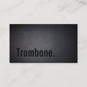 Carte de visite professionnel Black Out Trombone