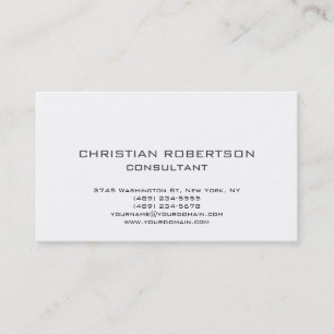 Carte de visite professionnel Black White tendance
