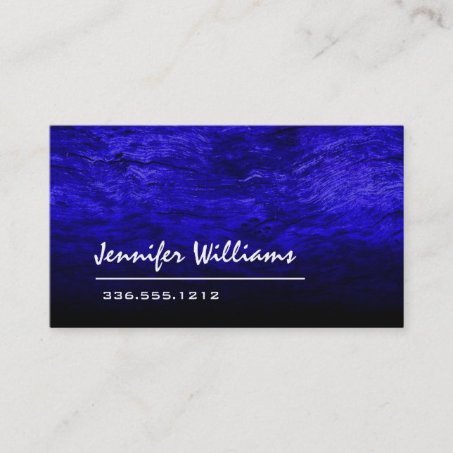 Carte de visite professionnel bleu clair (Devant)
