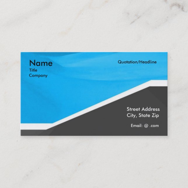 Carte De Visite Professionnel bleu gris (Devant)