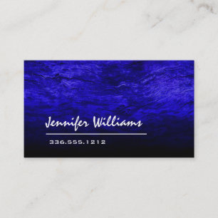 Carte de visite professionnel bleu simple