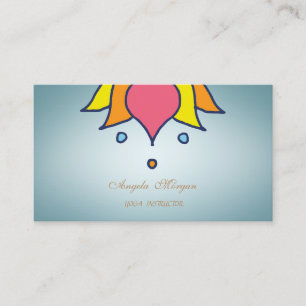 Carte De Visite Professionnel Charismatique Fleur de Lotus Profess
