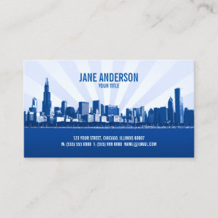 carte de visite professionnel City Skyline