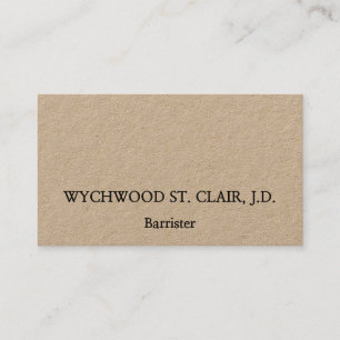 Carte de visite professionnel classique