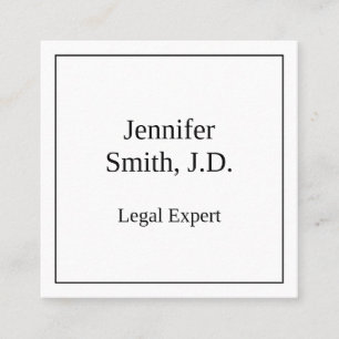 Carte de visite professionnel classique, juridique