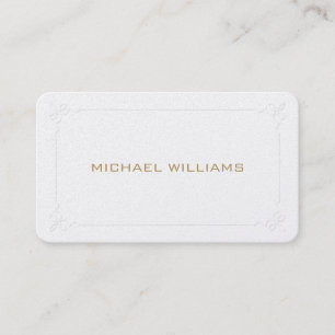 Carte De Visite Professionnel classique simple élégant brillant