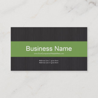 Carte de visite professionnel Dark & Green