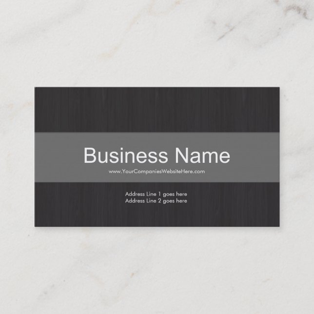 Carte de visite professionnel Dark & Grey (Devant)