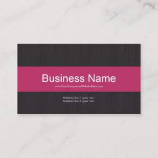 Carte de visite professionnel Dark & Pink