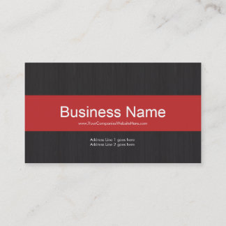 Carte de visite professionnel Dark & Red