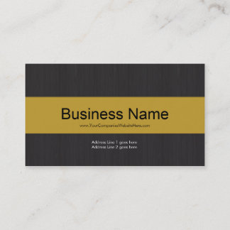 Carte de visite professionnel Dark & Yellow