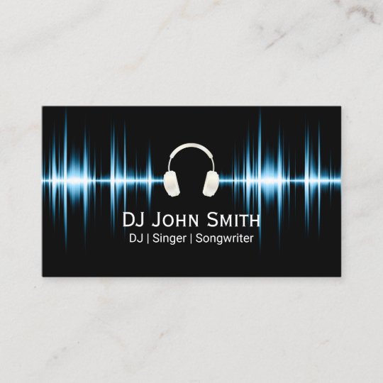 Carte De Visite Professionnel De Battement De Musique Du Dj Zazzle Fr