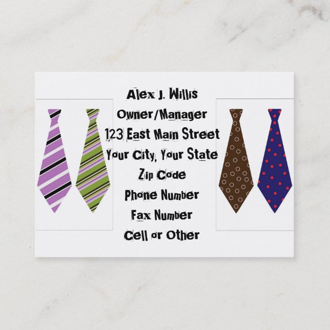 Carte De Visite Professionnel de bureau (Dos)