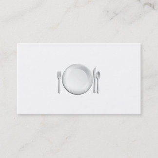 Carte de visite professionnel de chef